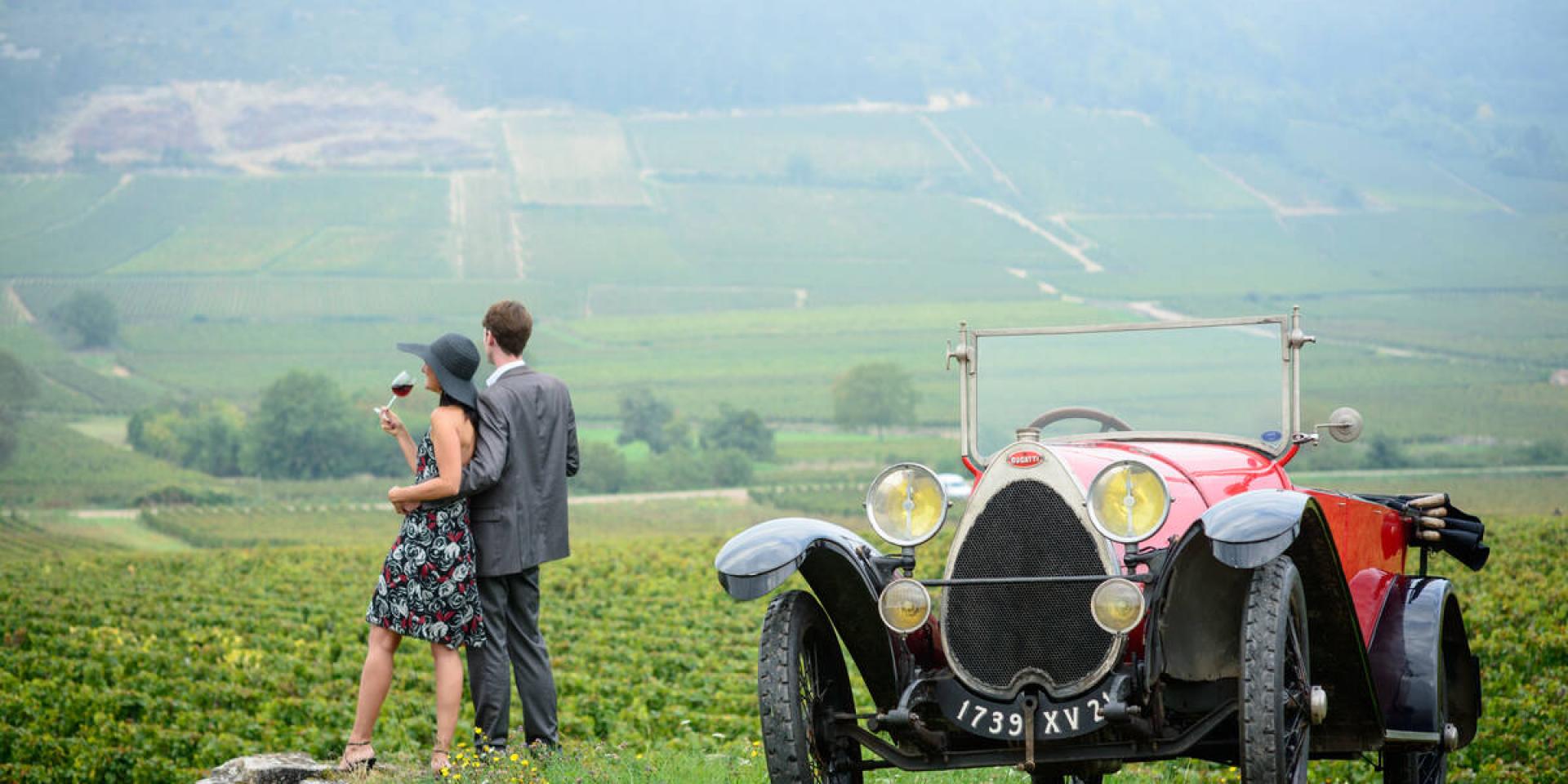 Bugatti In The Vines Contemplation