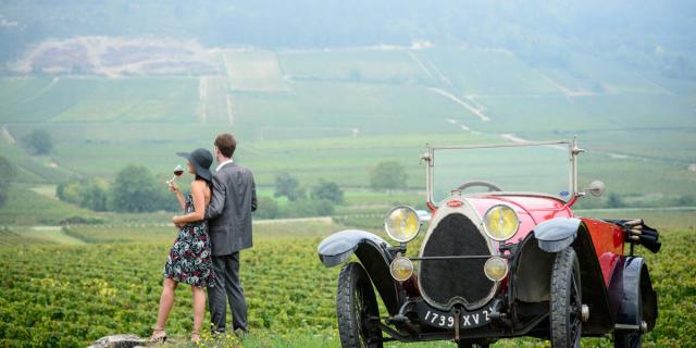 Bugatti In The Vines Contemplation