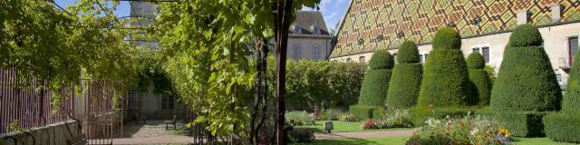 De tuin van de Hospices de Beaune