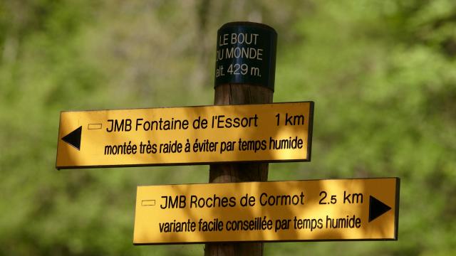 Paneles de senderismo Roches Cormot