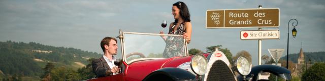 Bugatti Couple Pinot Noir tasting Sign Route Des Grands Crus