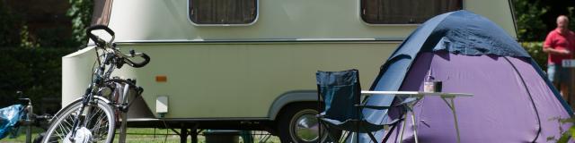 Caravana Tenda Bicicleta Férias Parque de campismo Borgonha
