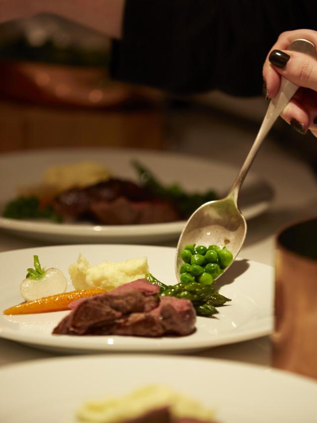 Gastronomie Teller Kupfer Casserolle