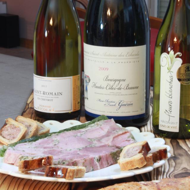 Ham Parsley Pasta Gastronomy Burgundy Wine Chardonnay Gourmet