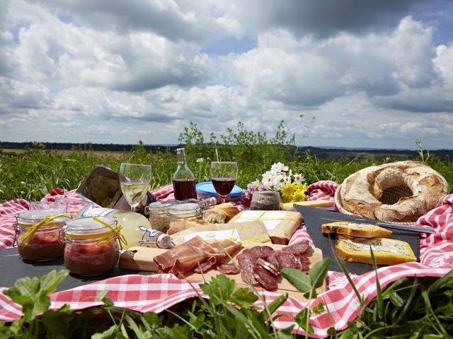 Mantel Picnic Azulejos Productos Locales Borgoña