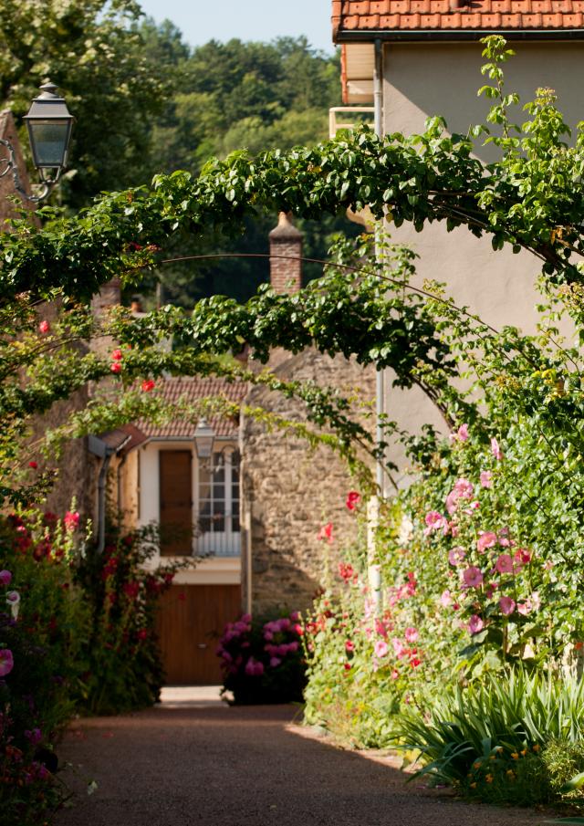 Bloemrijke steeg van Savigny-lès-Beaune