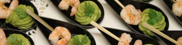 Catering Spoon Avocado Shrimp