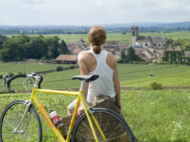 Velo Circuit Voie Des Vignes Pommard Vrouw Bourgondië