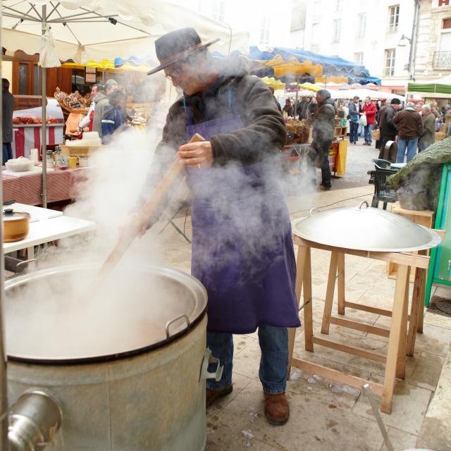Stand au marché de Chagny