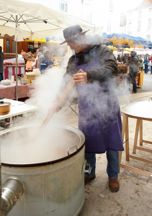 Stand au marché de Chagny