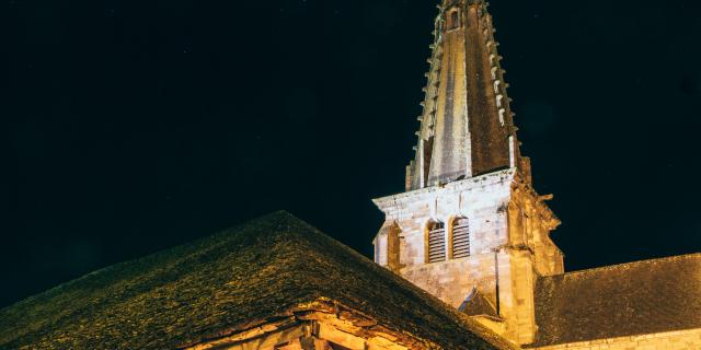 Église de Nolay de nuit