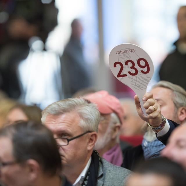 Enchères de la vente des vins