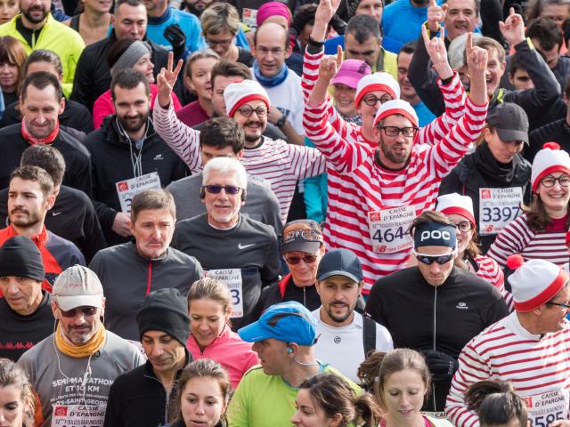 Coureurs de la course de la vente des vins de Beaune