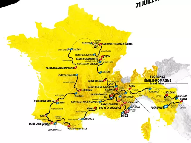 Die Karte Der Tour De France 2024 Infografik Aso Pf