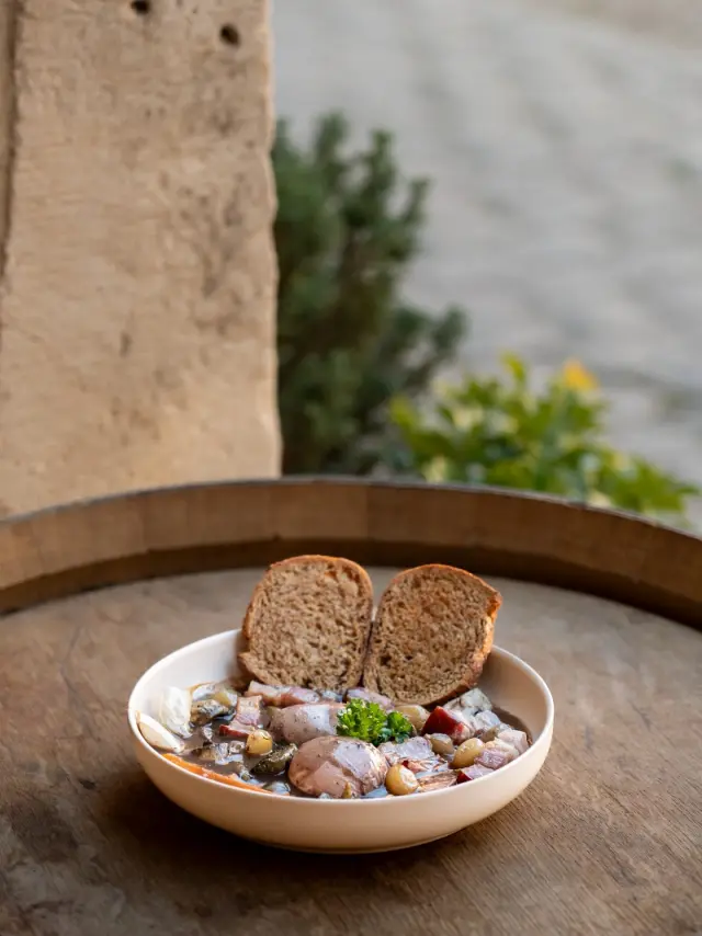 oeuf meurette assiette extérieur