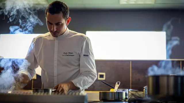 Le cuisinier chef Rudy Villien au restaurant Charlemagne